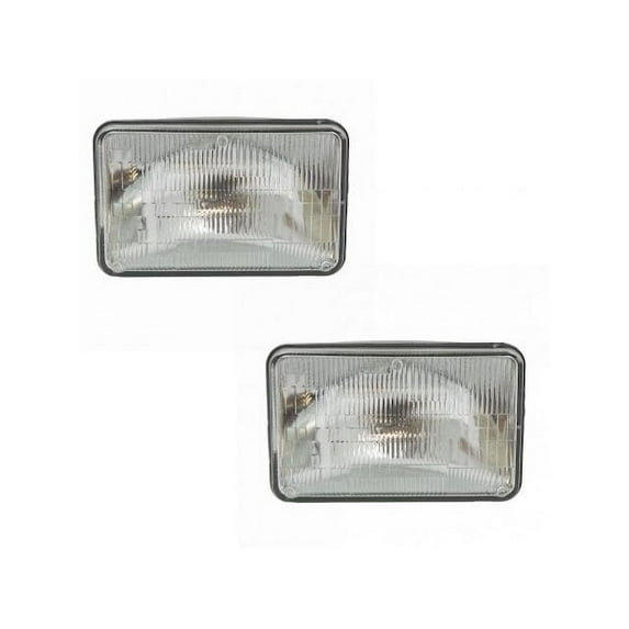 Headlight Assembly Set 2 Piece - Compatible with 1976 - 1986 Buick Regal 1977 1978 1979 1980 1981 1982 1983 1984 1985