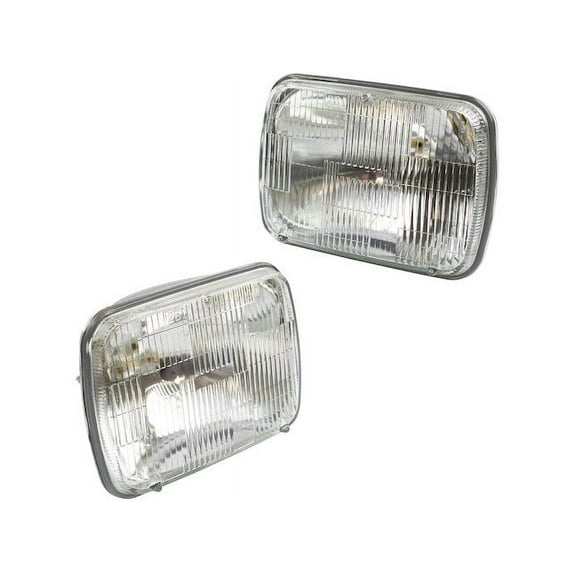 Headlight Assembly Set 2 Piece - Compatible with 1979 - 1987 Chevy Chevette 1980 1981 1982 1983 1984 1985 1986