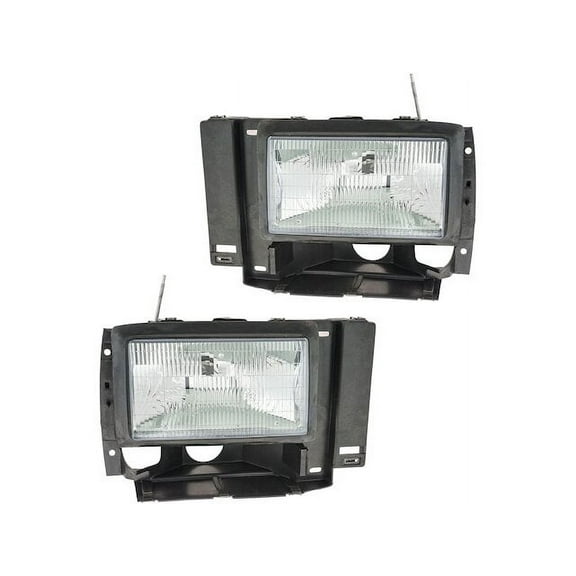 Headlight Assembly Set 2 Piece - Compatible with 1989 - 1992 Ford Ranger 1990 1991
