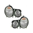 thumbnail image 1 of Headlight Assembly Set 2 Piece - Compatible with 2000 - 2002 Mercedes-Benz E430 2001, 1 of 2
