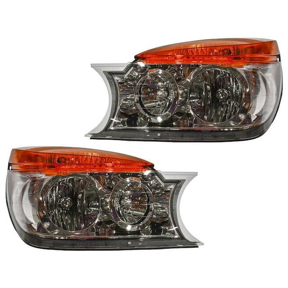 Headlight Assembly Set 2 Piece - Compatible with 2002 - 2003 Buick Rendezvous