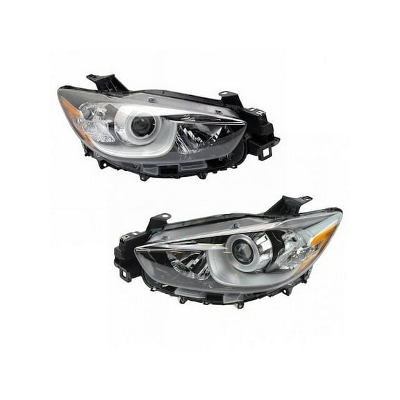 Headlight Assembly Set 2 Piece - Compatible with 2013 - 2016 Mazda CX-5 2014 2015