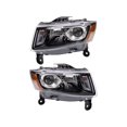 thumbnail image 1 of Headlight Assembly Set 2 Piece - Compatible with 2014 - 2016 Jeep Grand Cherokee 2015, 1 of 2