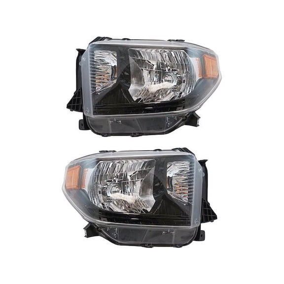 Headlight Assembly Set 2 Piece - Compatible with 2015 - 2017 Toyota Tundra TRD Pro 2016