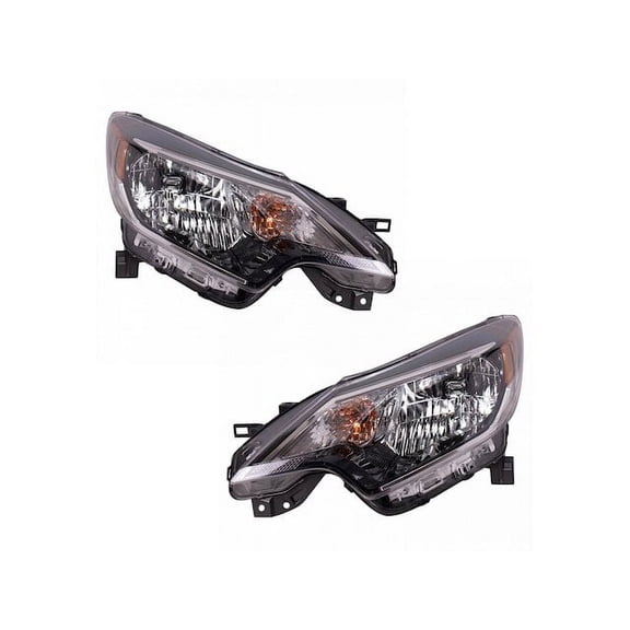 Headlight Assembly Set 2 Piece - Compatible with 2017 - 2019 Nissan Versa Note 2018