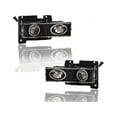 thumbnail image 1 of Headlight Assembly Set - Compatible with 1992 - 1999 GMC K1500 Suburban 1993 1994 1995 1996 1997 1998, 1 of 2