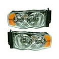 thumbnail image 1 of Headlight Assembly Set - Compatible with 2003 - 2005 Dodge Ram 3500 2004, 1 of 2