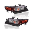 thumbnail image 1 of Headlight Assembly Set - Compatible with 2004 - 2005 Acura TSX, 1 of 2