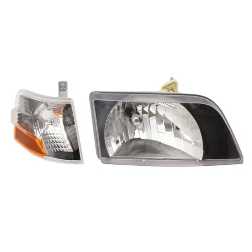 Headlight Assembly Set For 2000-03 Volvo VNL 00-17 VNM Left Right Diamond Design