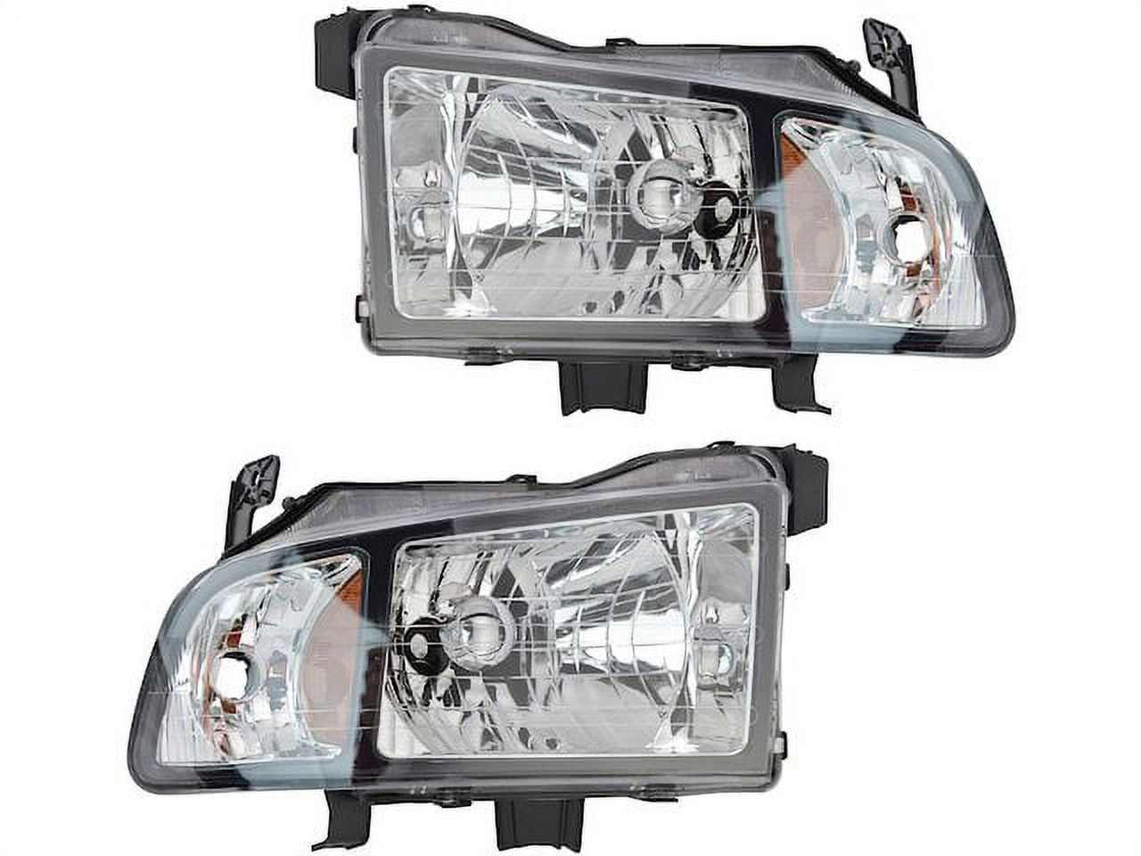 Headlight Assembly Set of 2 Black Bezel Compatible with 2006 2008