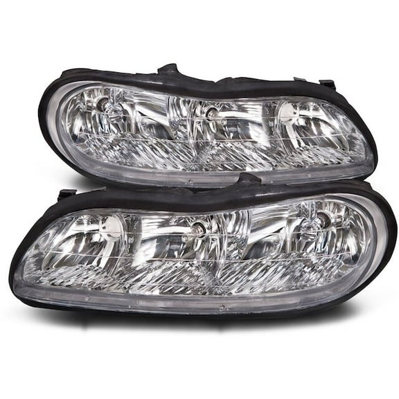 Headlight Assembly Set of 2 - Compatible with 1997 - 2003 Chevy Malibu 1998 1999 2000 2001 2002