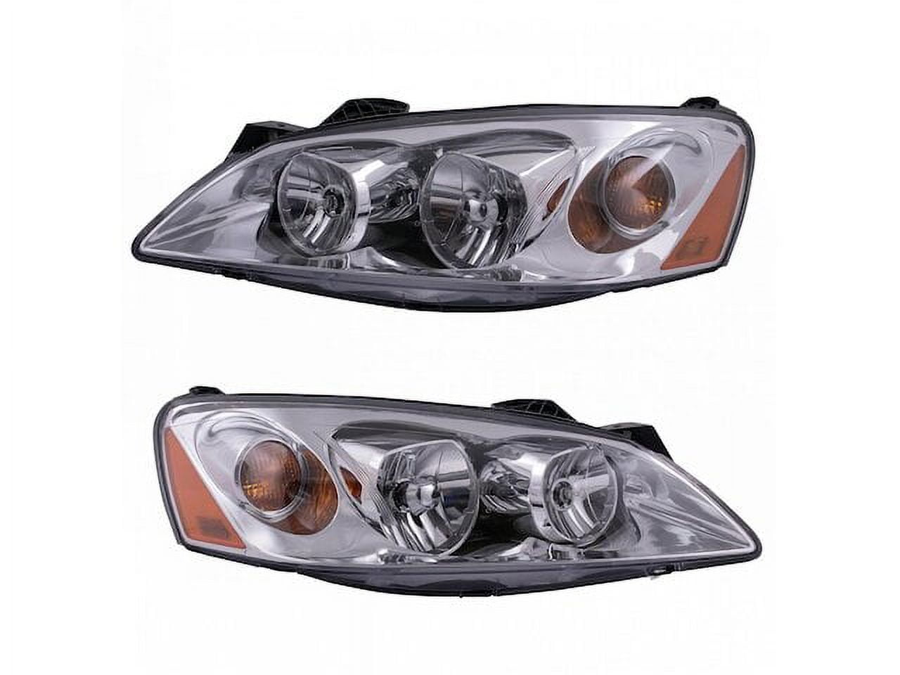 Headlight Assembly Set of 2 with Amber Turn Signal Compatible with