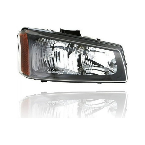 Headlight Assembly - TYC Compatible/Replacement for '03-04 Chevrolet Silverado/Avalanche (Exclude Black Bezel/Body Cladding Model) - With Chrome Bezel - Right Hand - Passenger - 10396912 - CAPA