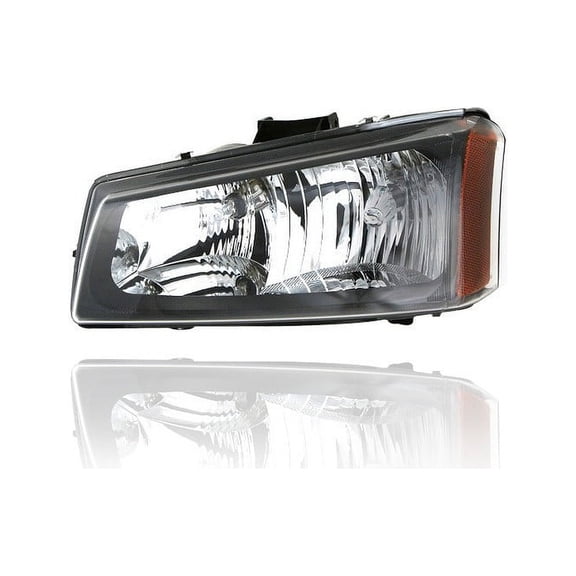 Headlight Assembly - TYC Compatible/Replacement for '03-04 Chevrolet Silverado/Avalanche (Exclude Black Bezel/Body Cladding Model) - With Chrome Bezel - Left Hand - Driver - 10396913 - CAPA