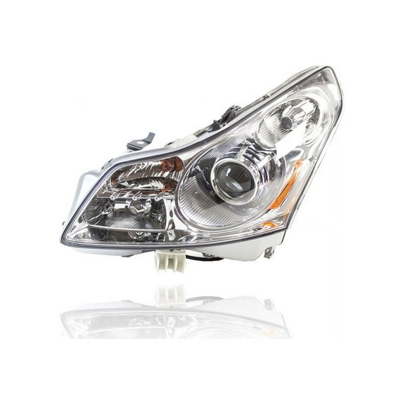 Headlight Assembly - TYC Compatible/Replacement for '07-08 Infiniti G35 Sedan Without Tech Package - With HID - Left Hand - Driver - 26060JK60C - CAPA