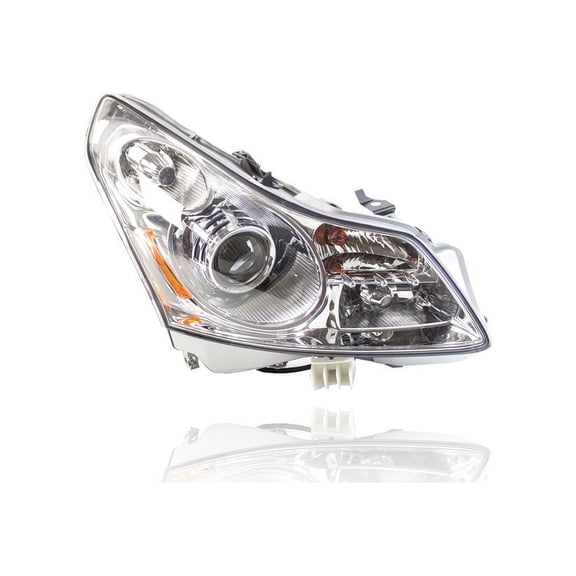 Headlight Assembly - TYC Compatible/Replacement for '07-08 Infiniti G35 Sedan Without Tech Package - With HID - Right Hand - Passenger - 26010JK60C - CAPA