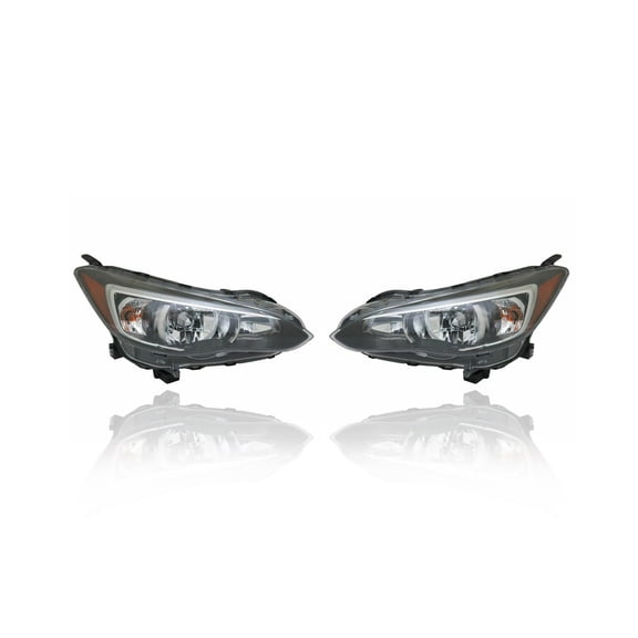 Headlight Assembly - TYC Compatible/Replacement for '18-23 Subaru Crosstrek, 17-19 Impreza 2.0IL Base/Premium/Sport - Halogen - Pair, Left Driver + Right Passenger Set - 84001FL00A, 84001FL01A - CAPA