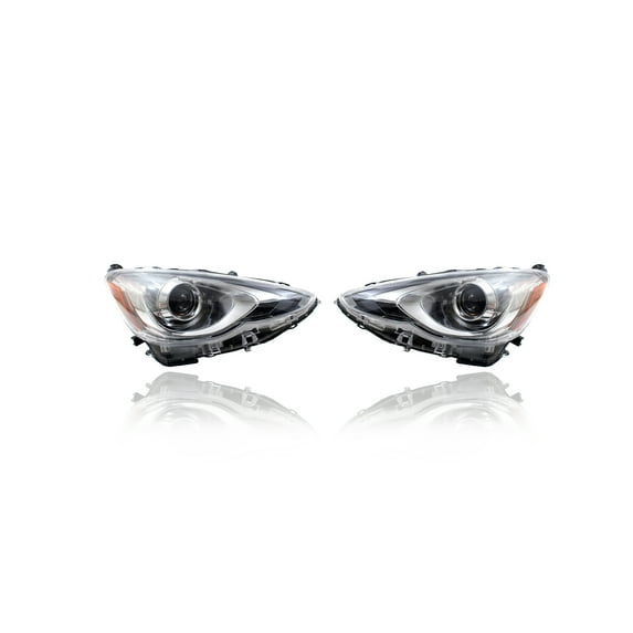 Headlight Assembly - TYC Fit/For TO2503236; TO2502236 15-17 Toyota Prius-C - Pair Left and Right Set, NSF