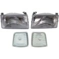 thumbnail image 1 of Headlight Assembly and Parking Light Kit 4 Piece - Compatible with 1992 - 1997 Ford F-350 1993 1994 1995 1996, 1 of 2