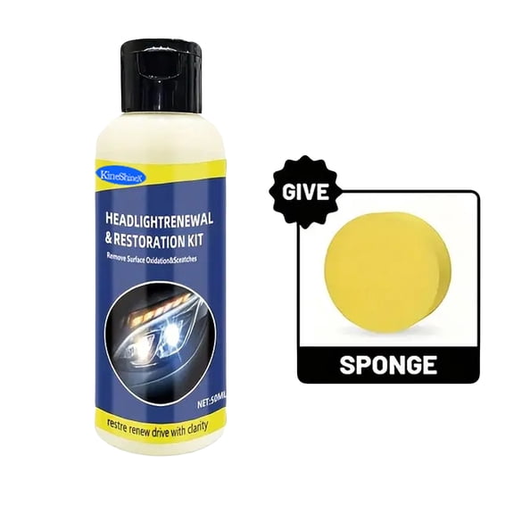 Headlight Ation Fluid Automotive Headlight Oxidation Yellowing Scratches Blurring Enhancement, Car Headlight Repair Polishing Liquid Removes Oxidation Fogginess