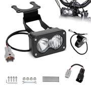 Headlight with Bracket compatible with Dirt Bike Surron Light Bee X Segway X260 X160 Talaria X3 MX3 Sting R MX4 MX5, 1000LM 20W Plug and Play Electric DirtBike Off Road Head Light for Sur-Ron