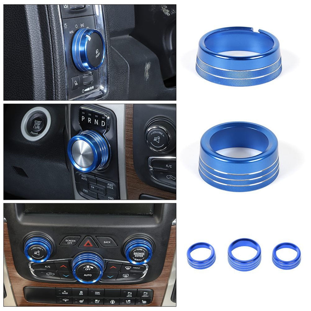 Headlight/Center Console Switch Knob Trim Ring For Ram 1500 20132017