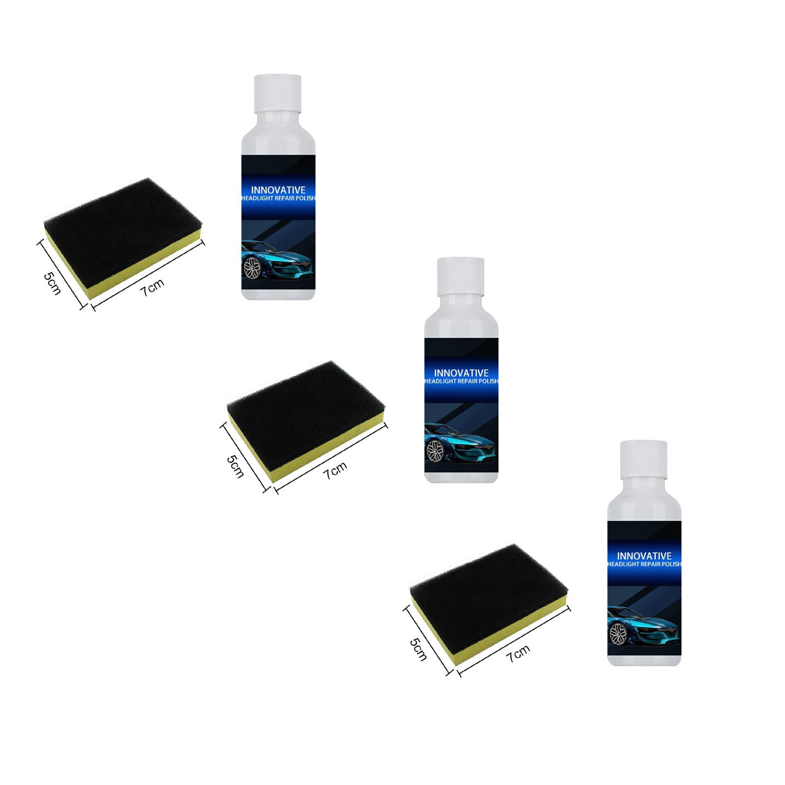 Headlight Restoration Kit – Clears Yellowed, Hazy Plastic Headlights, Includes Coating & Towel For Lasting Clarity