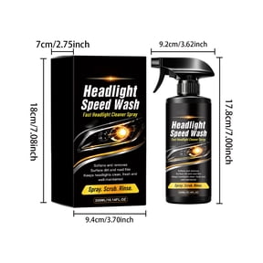 Headlight Cleaner Spray, 300ml Car Lamp Maintenance Solution For Dirt Fog Oxidation Stain Removal, Brightening Care Treatment For Vehicle Lighting Surface Restoration