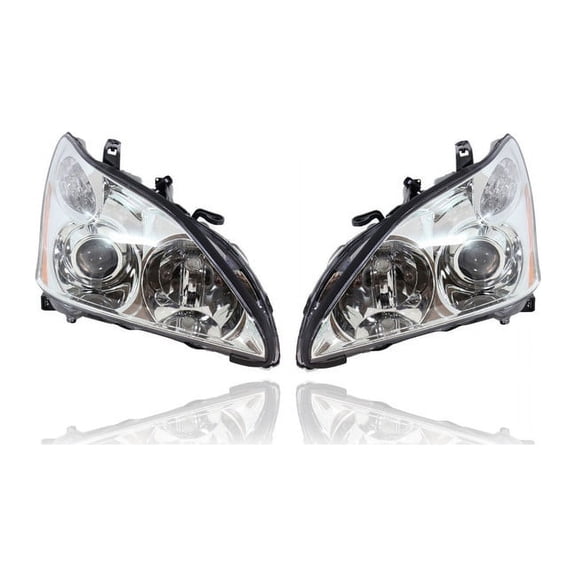 Headlight - Compatible/Replacement for '04-06 Lexus RX330 (Japan Built) - HID Without Adjust Type - Pair, Left Driver + Right Passenger Set - 8114548210, 8118548210