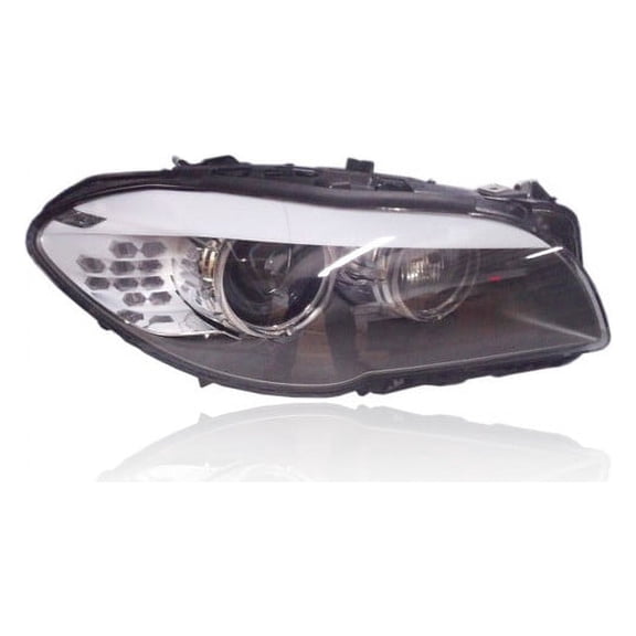 Headlight - Compatible/Replacement for '11-13 BMW 5-Series Sedan, 12-13 Hybrid - With Auto Adjust, Without Ballast - Right Hand - Passenger - 63117271904 Fits select: 2011-2013 BMW 528