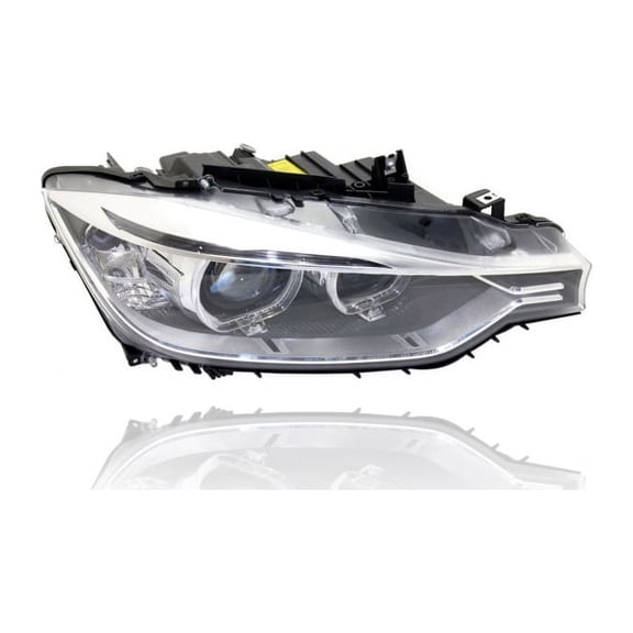 Headlight - Compatible/Replacement for '12-15 BMW 3-Series/Hybrid Sedan, 14-15 Wagon - Xenon, Without Adaptive Light System - Right Hand - Passenger - 63117338706 Fits select: 2012-2015 BMW 328