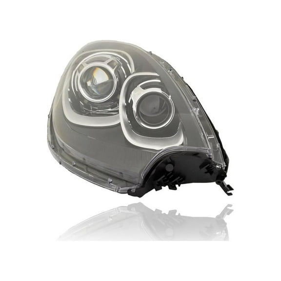 Headlight - Compatible/Replacement for '15-18 Porsche Macan - Xenon With Dynamic Level, Without Washer/Black Trim - Right Hand - Passenger - 95B941030FB - CAPA