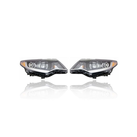 Headlight - Compatible/Replacement for '16-18 Kia Optima LX 1.6T/2.4/S (Exclude 17-18 SX/SXL Dual LED) - Halogen Without LED Daytime Running Light - Pair, Set - 92102D5000, 92101D5000 - CAPA