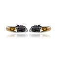 thumbnail image 1 of Headlight - Compatible/Replacement for '96-99 Dodge Caravan/Chrysler Town & Country/Voyager - Single Halogen - Pair, Left Driver + Right Passenger Set - 4857040AB, 4857041AB, 1 of 4
