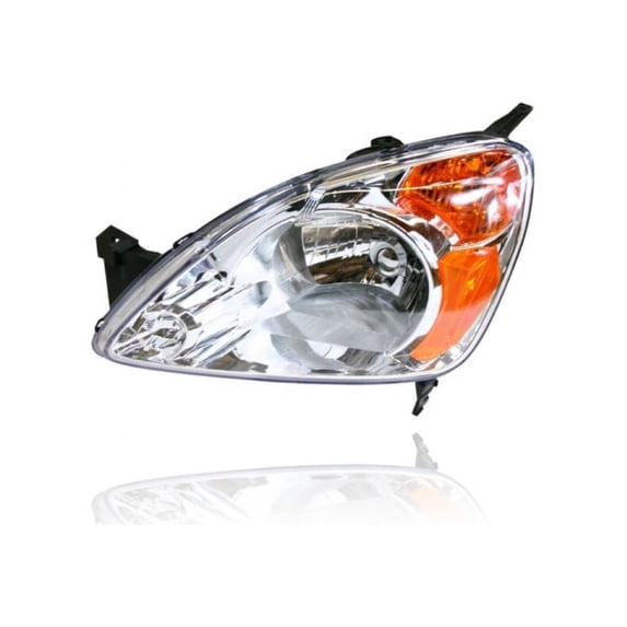Headlight - Compatible/Replacement for '02-04 Honda CR-V - Halogen - Left Hand - Driver - 33151S9AA01 CAPA