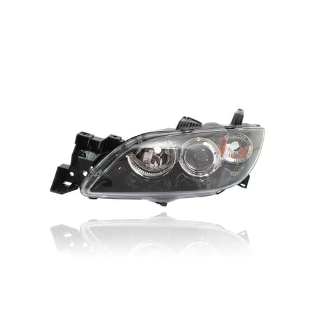 Headlight - Compatible/Replacement for '04-09 Mazda Mazda3 Sedan (Exclude Grand Touring) - Halogen - Left Hand - Driver - BN8P510L0D - CAPA