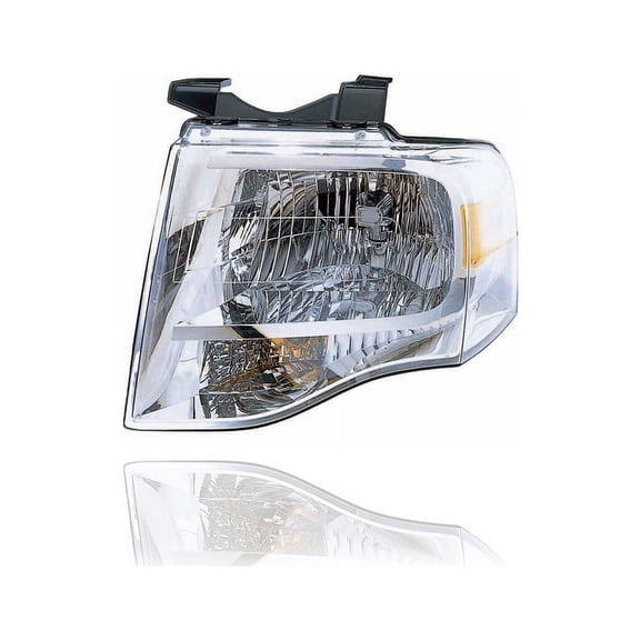 Headlight - Compatible/Replacement for '07-14 Ford Expedition - Without Black-Out, Halogen - Left Hand - Driver - 7L1Z13008BB - CAPA