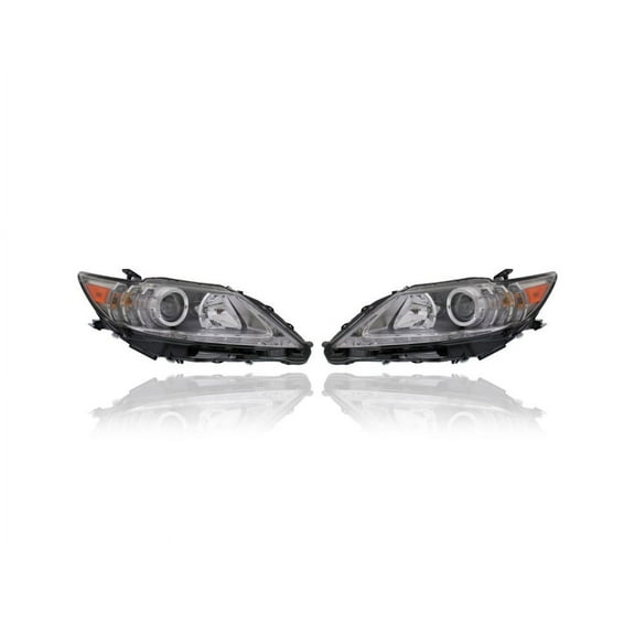 Headlight - Compatible/Replacement for '13-15 Lexus ES300h/350 - HID - Pair, Left Driver + Right Passenger Set - 8114533B50, 8118533B50