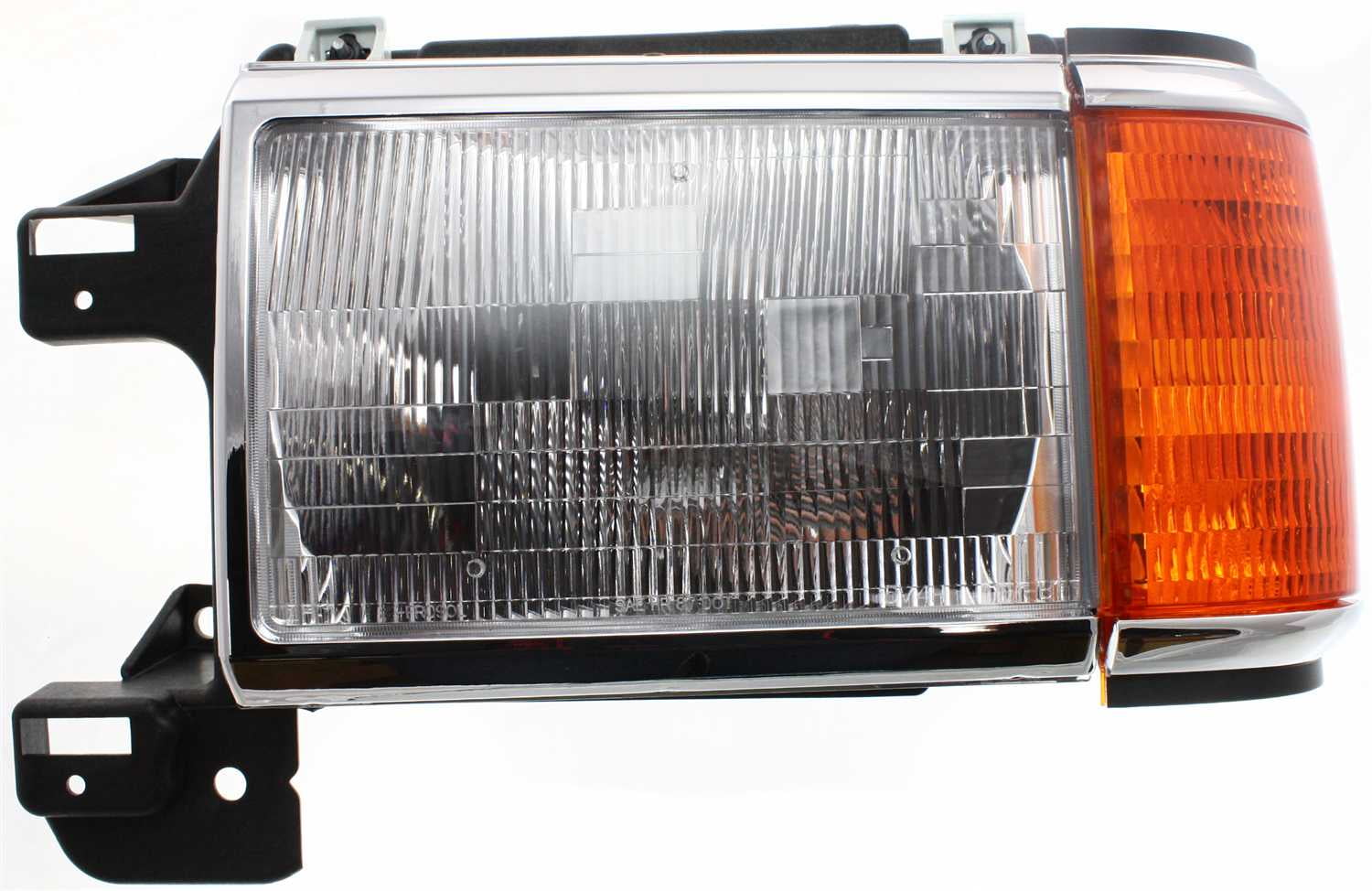 Headlight Compatible With 1987-1991 Ford F-250 Bronco Left Driver Halogen With bulb(s)