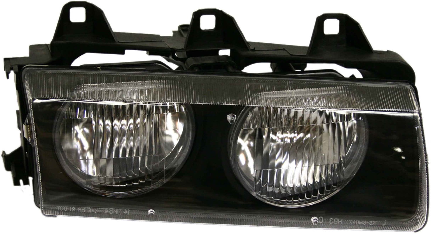 Headlight Compatible With 1992-1995 BMW 320i 1994-1999 M3 Right Passenger Halogen With bulb(s)