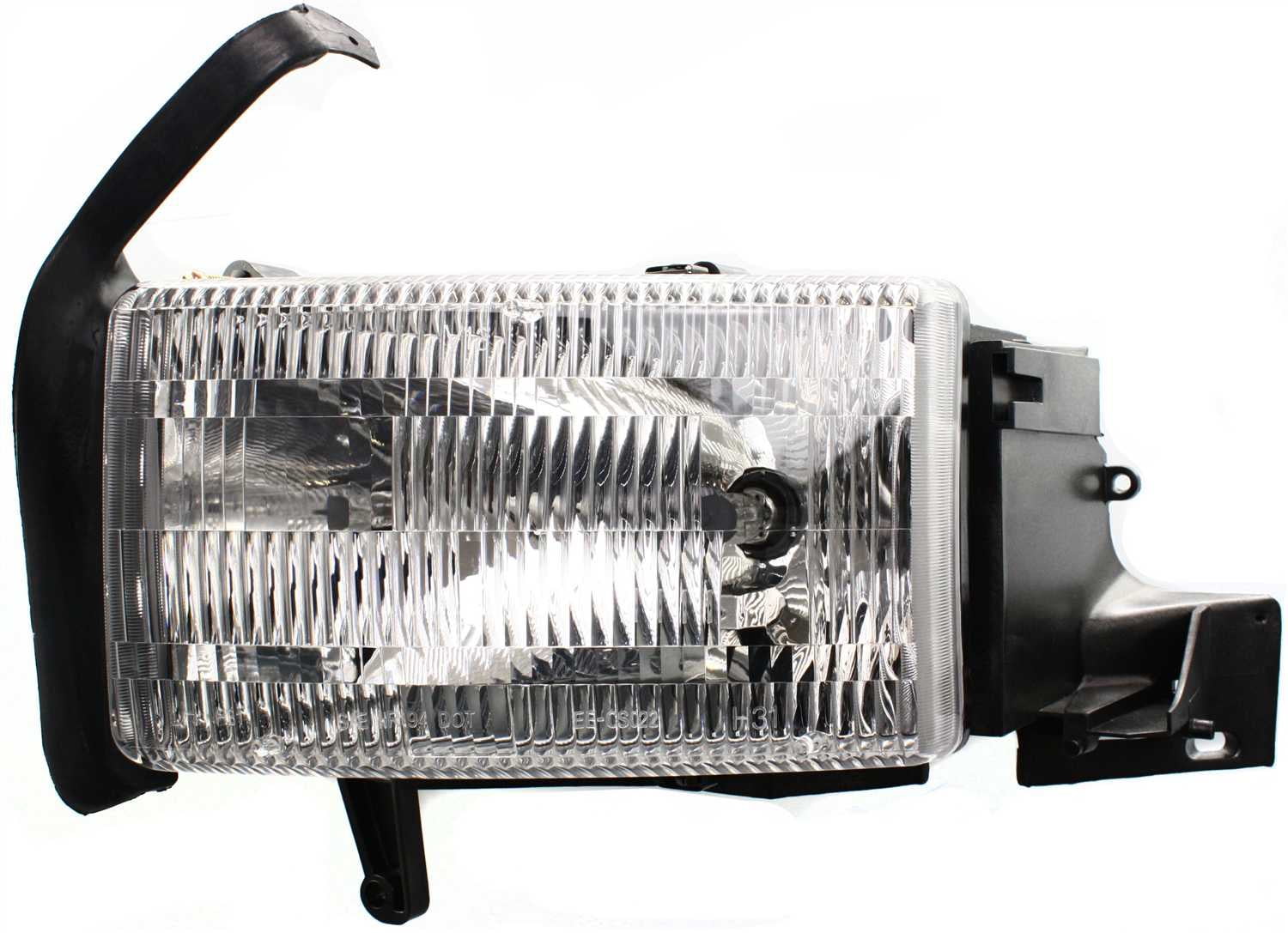 Headlight Compatible With 1994-2002 Dodge Ram 3500 2500 Left Driver Halogen With bulb(s)