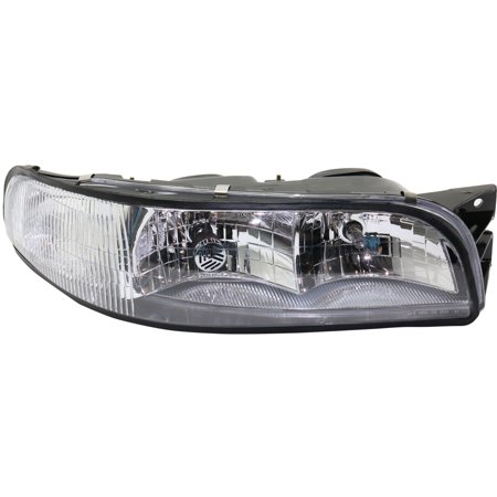 Headlight Compatible With 1997-1999 Buick LeSabre Right Passenger Halogen With bulb(s)