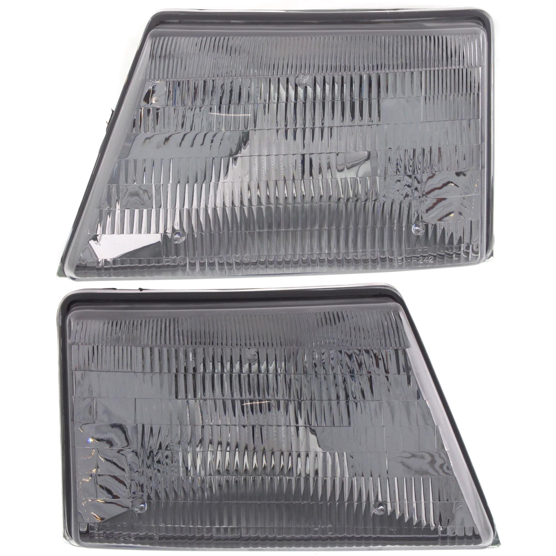 Headlight Compatible With 1998-2000 Ford Ranger SET of 2 Left Driver and Right Passenger Side Halogen With bulb(s)