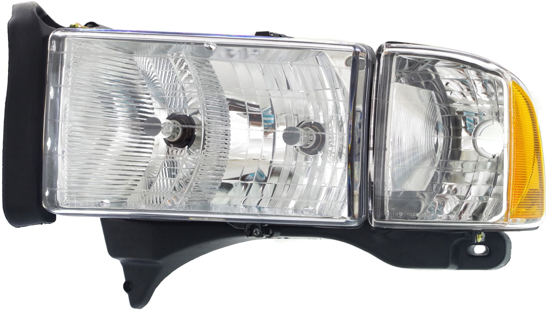 Headlight Compatible With 1999-2001 Dodge Ram 3500 2500 Left Driver Halogen With bulb(s)