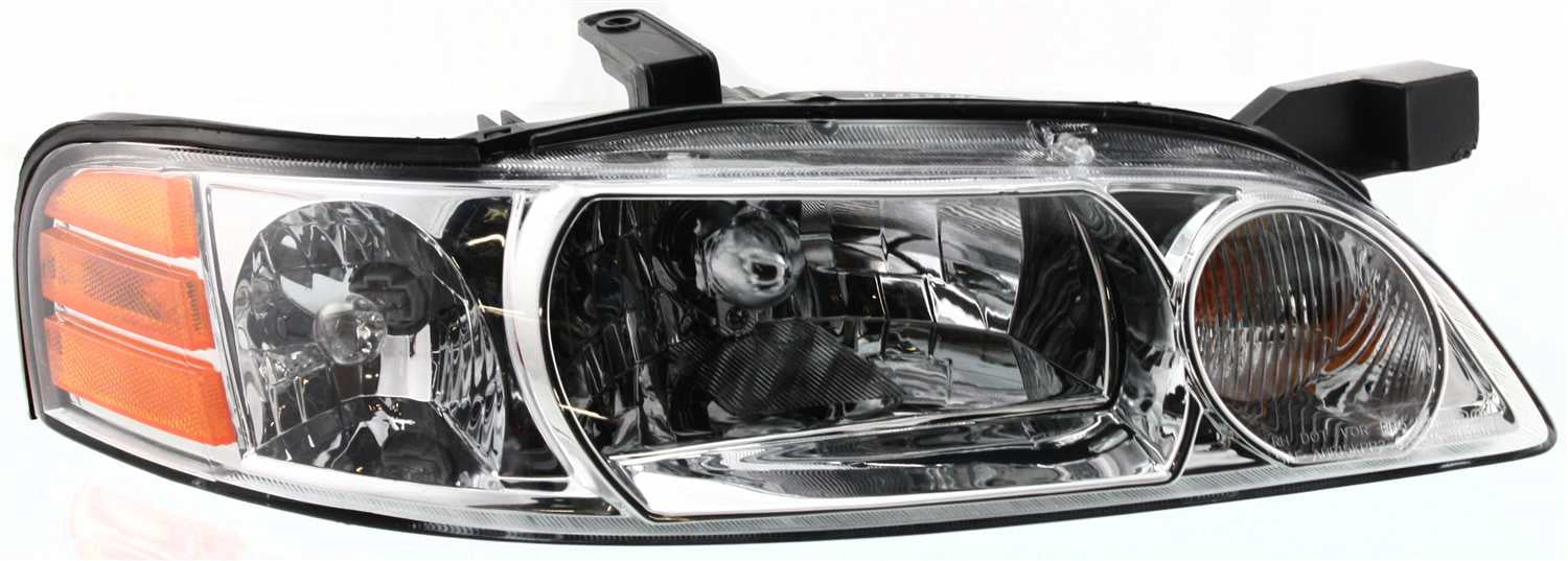 Headlight Compatible With 2000-2001 Nissan Altima Right Passenger Halogen With bulb(s)