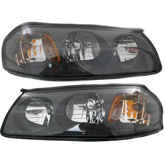 Headlight Compatible With 2000-2004 Chevrolet Impala SET of 2 Left Driver and Right Passenger Side Halogen With bulb(s)