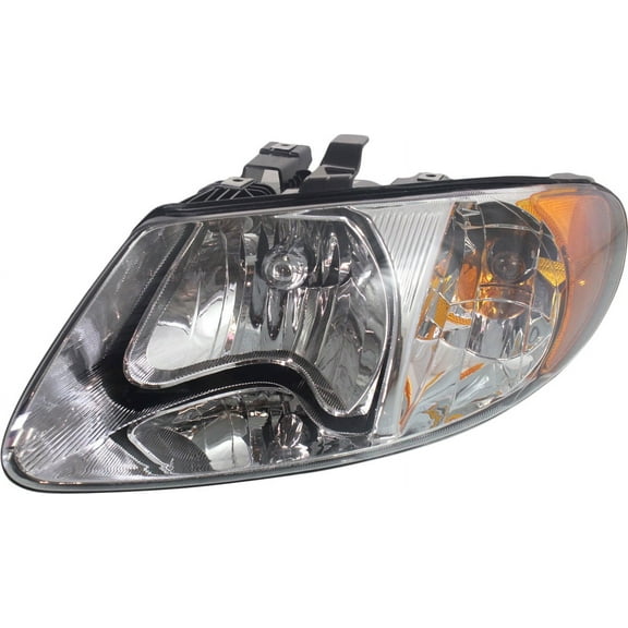 Headlight Compatible With 2001-2007 Dodge Grand Caravan Chrysler Town and Country Left Driver Halogen With bulb(s)