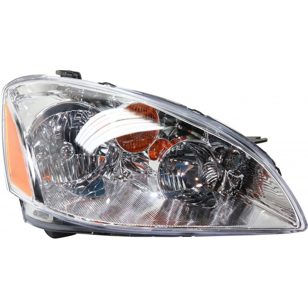 Headlight Compatible With 2002-2004 Nissan Altima Right Passenger Halogen With bulb(s)