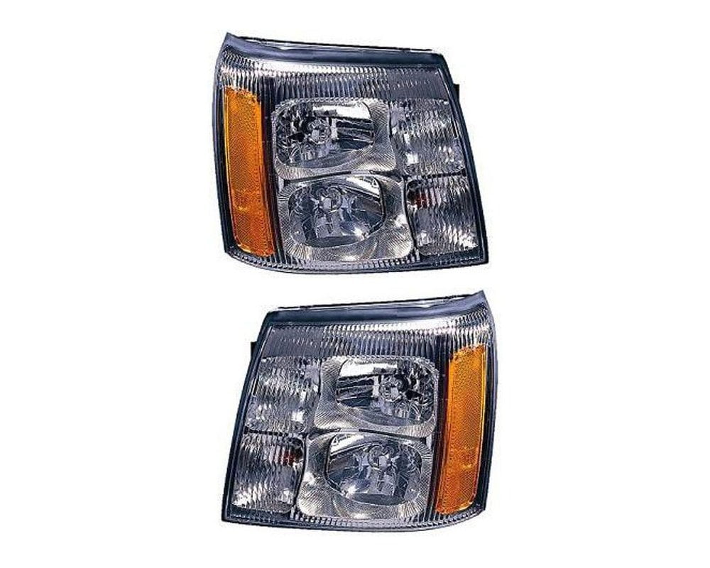 Headlight Compatible With 2002 Cadillac Escalade EXT SET of 2