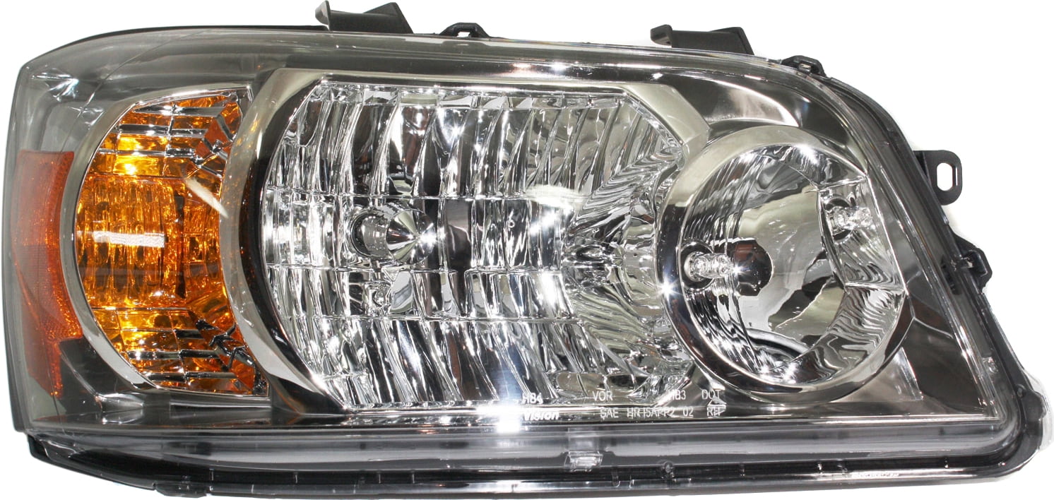 Headlight Compatible With 2004-2006 Toyota Highlander Right Passenger Halogen With bulb(s)